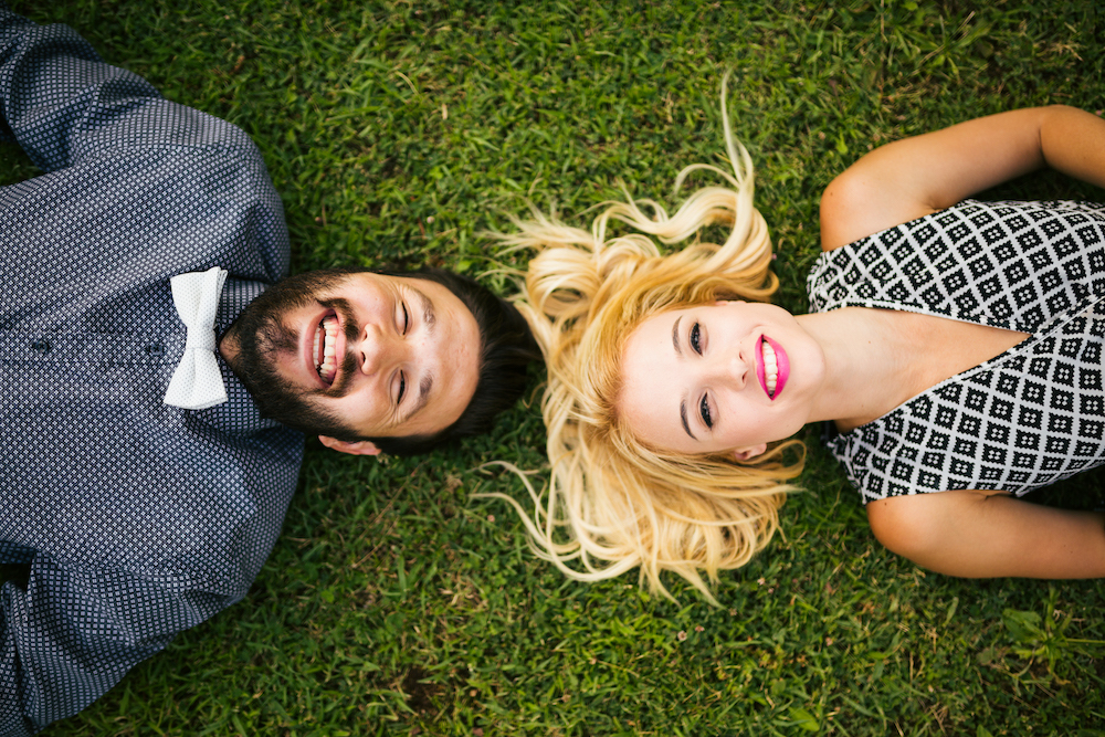 Couple laying down