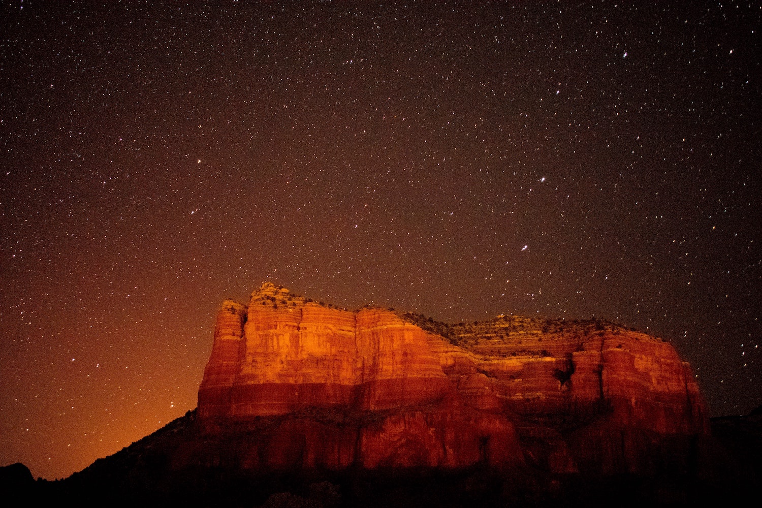 Desert night sky