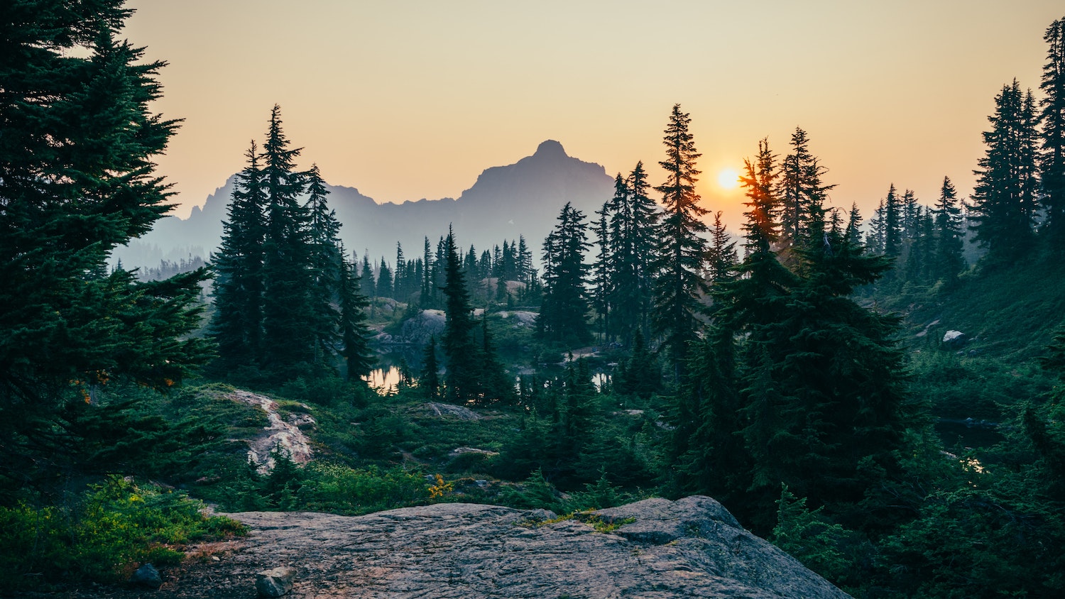 Mountain sunrise