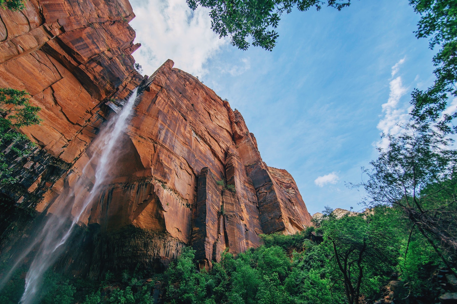 Redrock waterfall