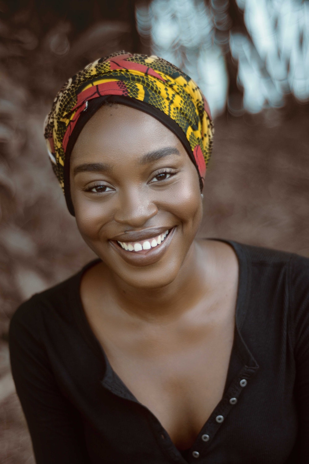 Woman with headscarf